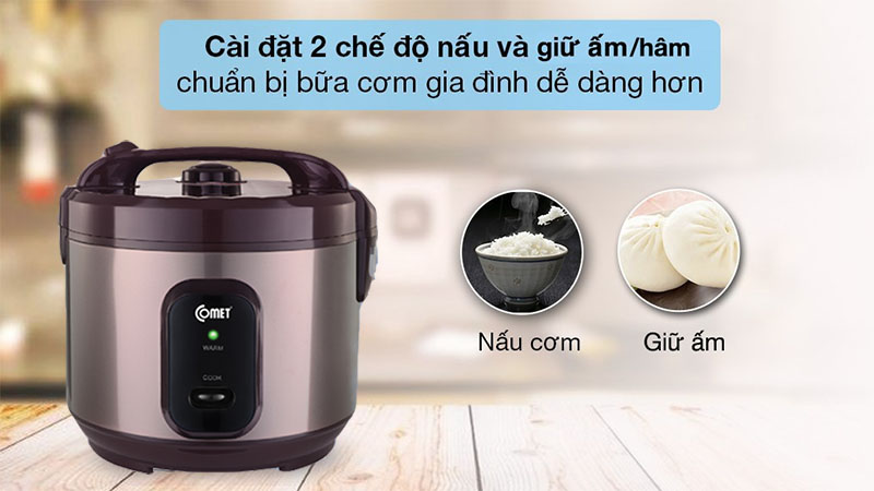 Nồi cơm điện nắp gài Comet CM8068 - Hàng chính hãng