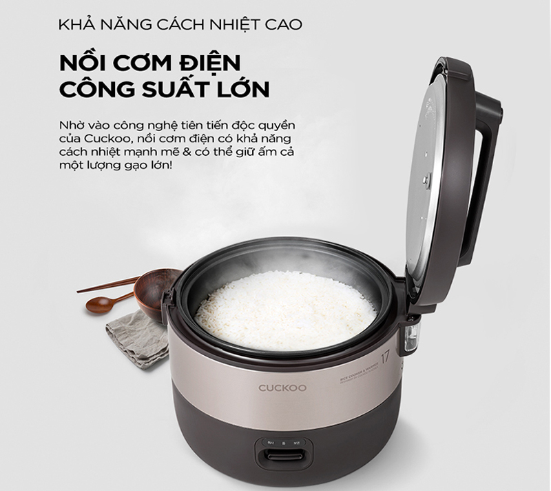 Nồi cơm điện nắp gài Cuckoo CR-1755 - Hàng chính hãng