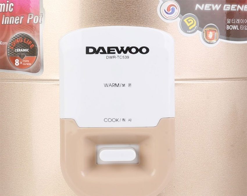 Nồi cơm điện nắp gài Daewoo DWR-TC539 - Hàng chính hãng