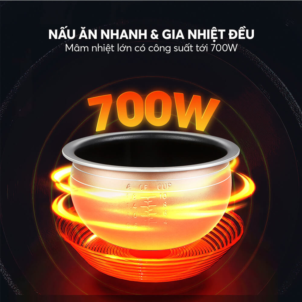 Nồi cơm điện nắp gài Elmich RCE-9129 - Hàng chính hãng