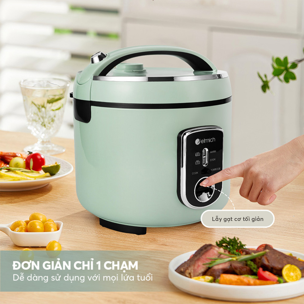 Nồi cơm điện Elmich 1.8L RCE9252 - Hàng chính hãng
