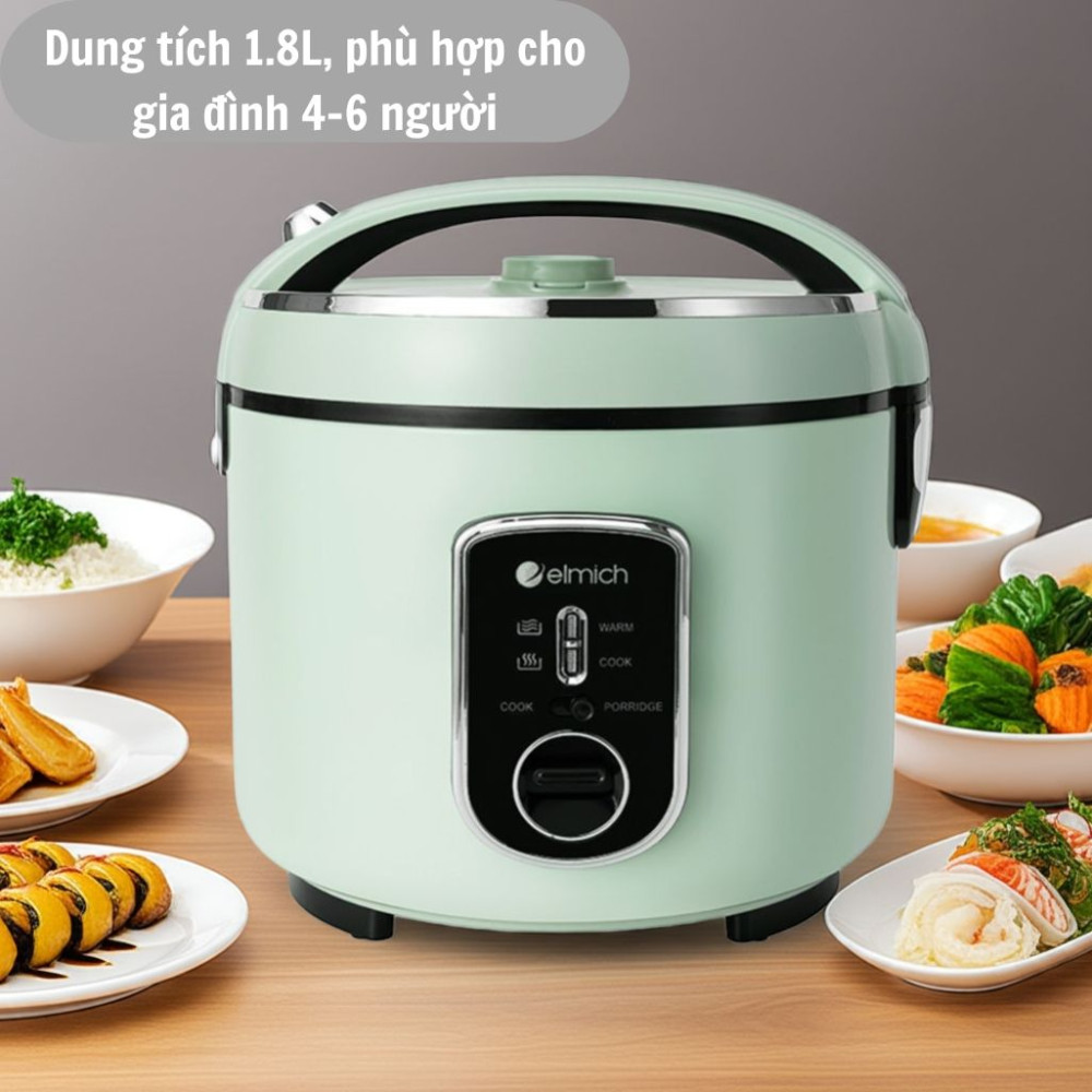 Nồi cơm điện Elmich 1.8L RCE9252 - Hàng chính hãng