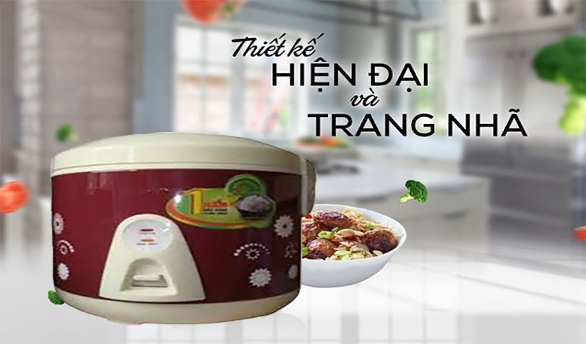 Thiết kế của Nồi cơm điện nắp gài Fujika FJ-NC1806