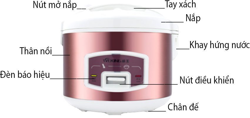 Nồi cơm điện nắp gài Fujika FJ-NC3003 - Hàng chính hãng