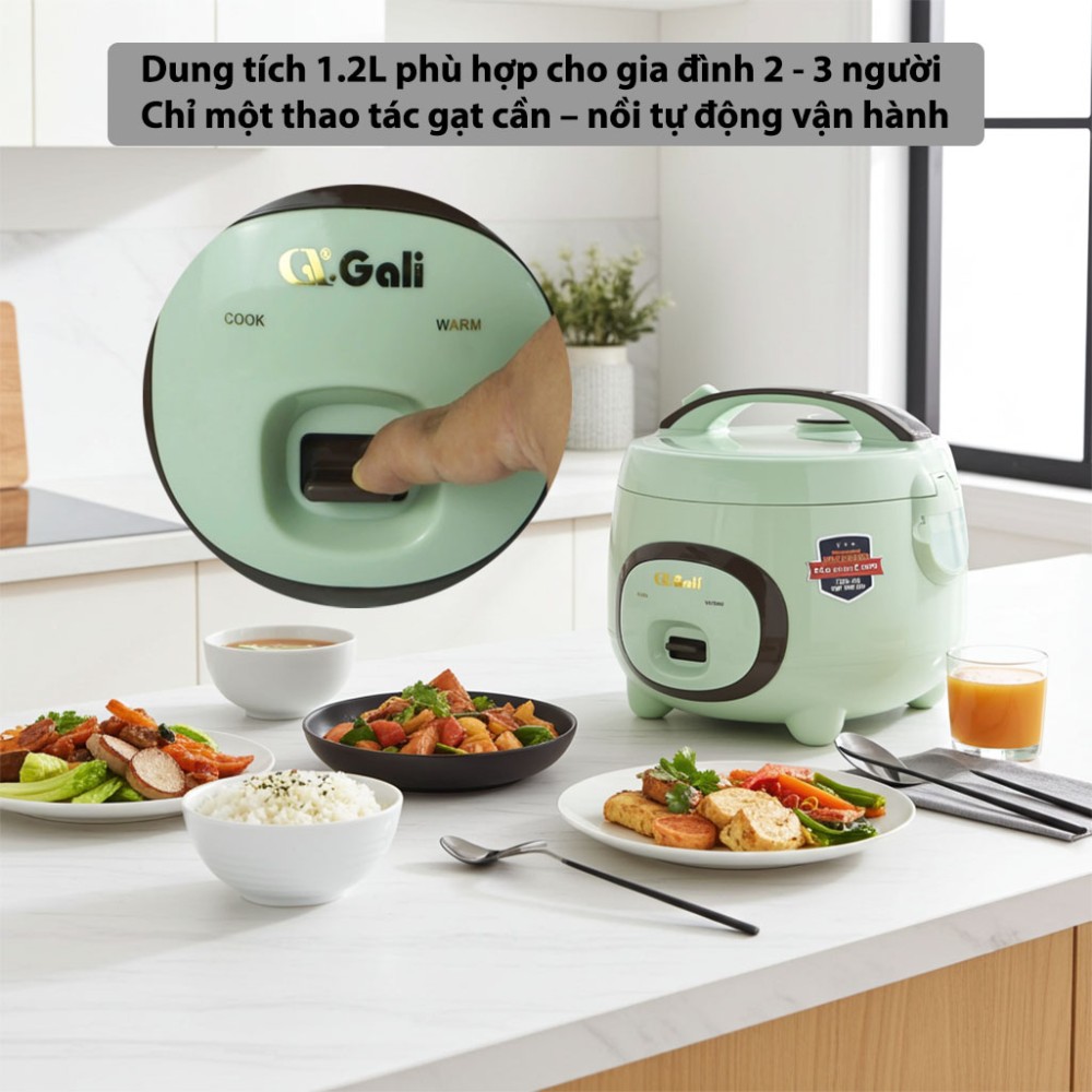 Nồi cơm điện nắp gài Gali GL-1712B - Hàng chính hãng