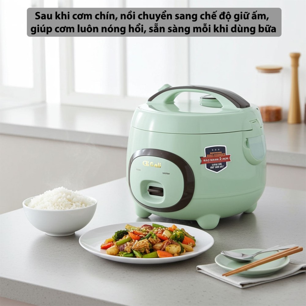 Nồi cơm điện nắp gài Gali GL-1712B - Hàng chính hãng