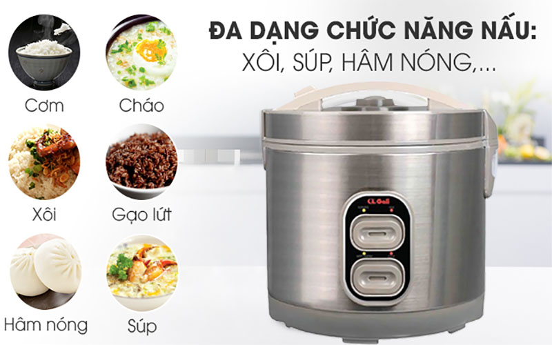 Nồi cơm điện nắp gài Gali GL-1718A - Hàng chính hãng