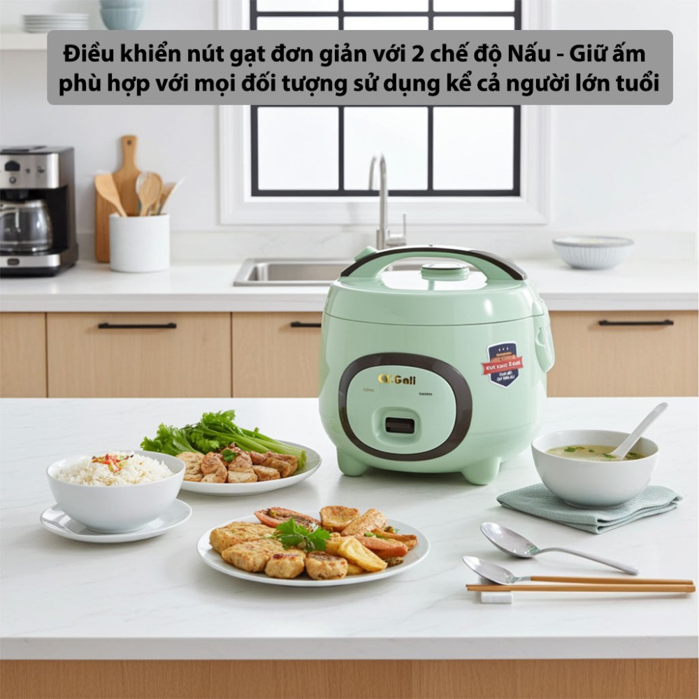 Nồi cơm điện nắp gài Gali GL-1718M - Hàng chính hãng