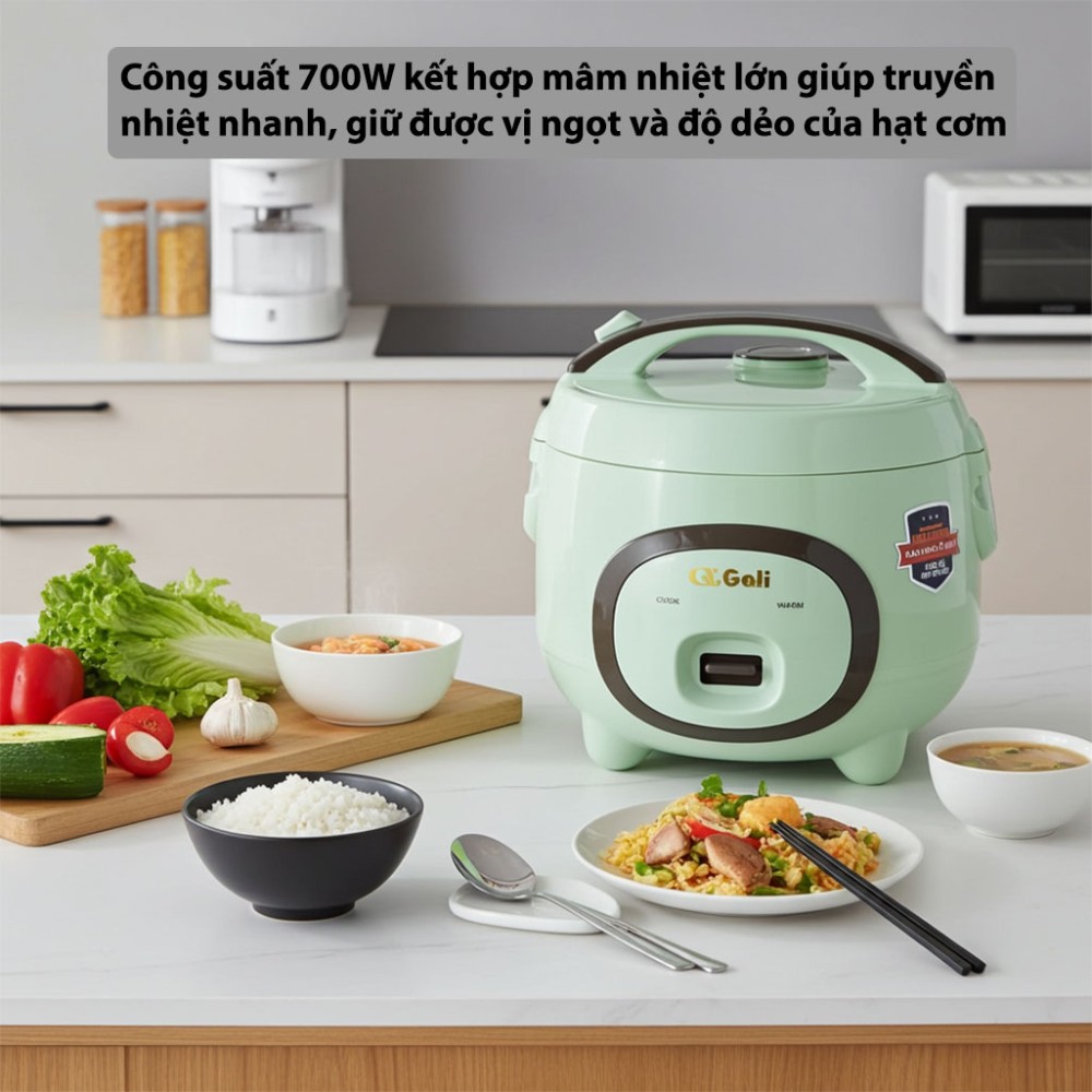 Nồi cơm điện nắp gài Gali GL-1718M - Hàng chính hãng