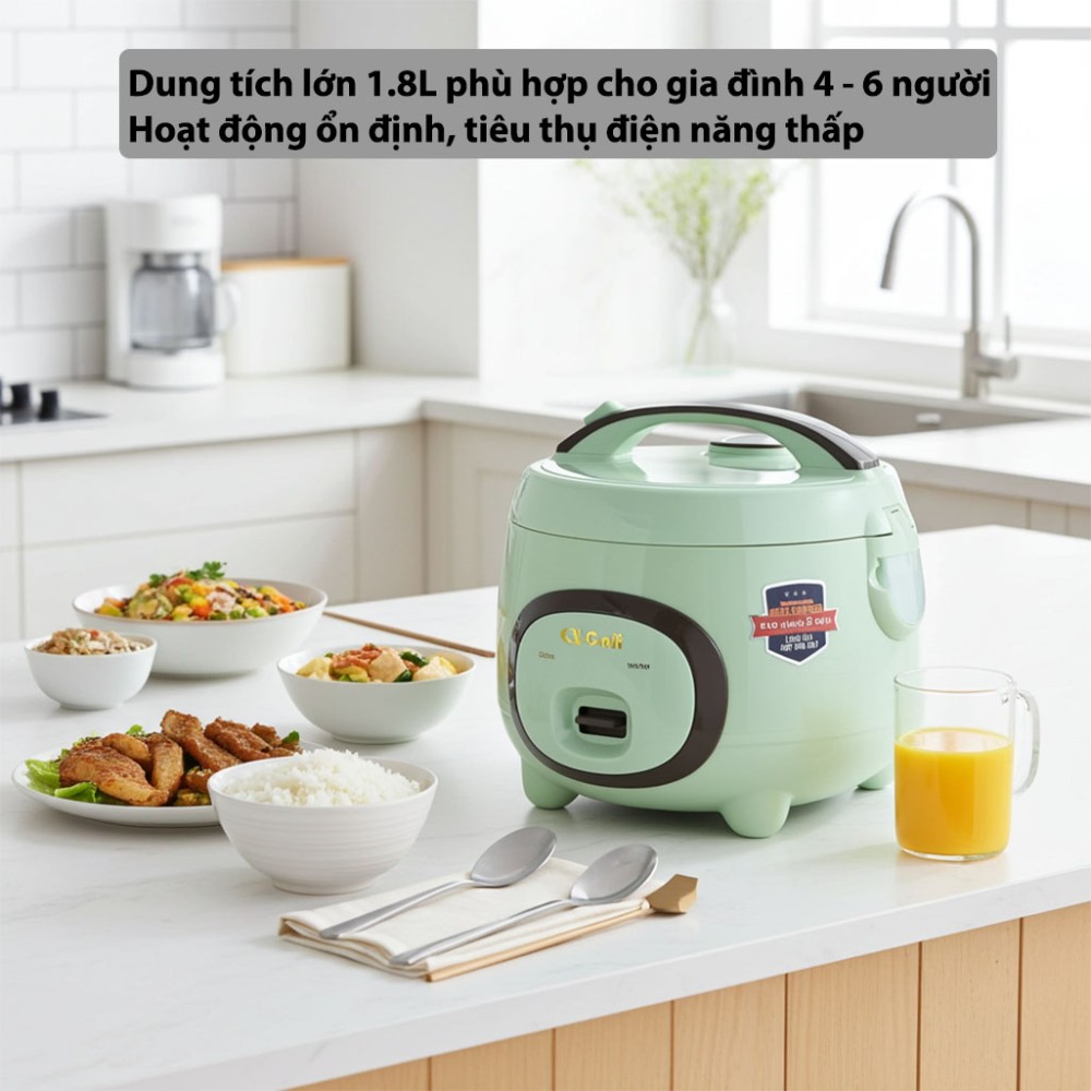 Nồi cơm điện nắp gài Gali GL-1718M - Hàng chính hãng