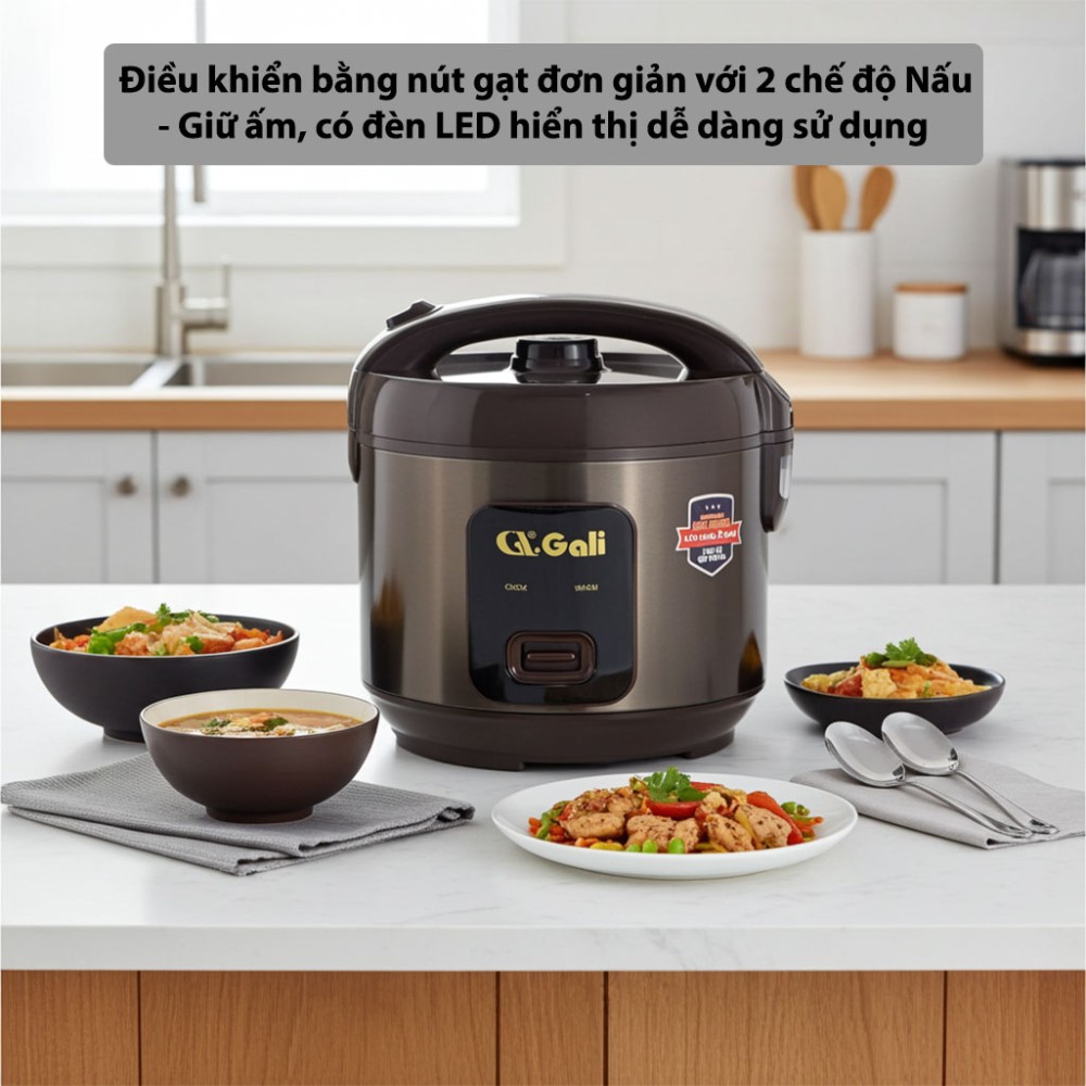 Nồi cơm điện nắp gài Gali GL-1718N - Hàng chính hãng