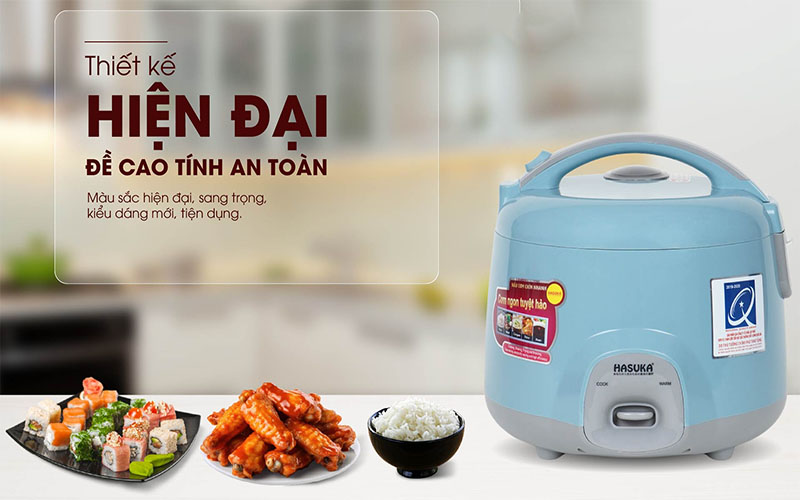 Nồi cơm điện nắp gài Hasuka HSK-819 - Hàng chính hãng