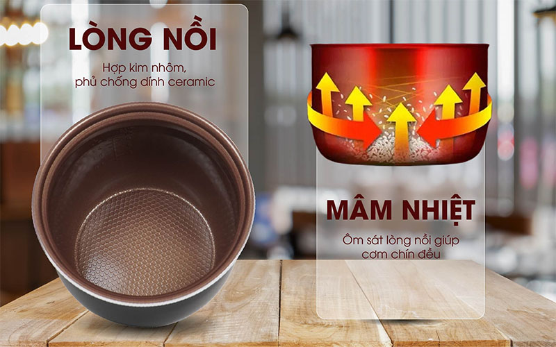 Nồi cơm điện nắp gài Hasuka HSK-819 - Hàng chính hãng