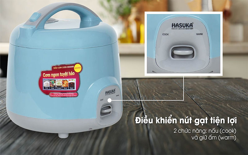 Nồi cơm điện nắp gài Hasuka HSK-819 - Hàng chính hãng
