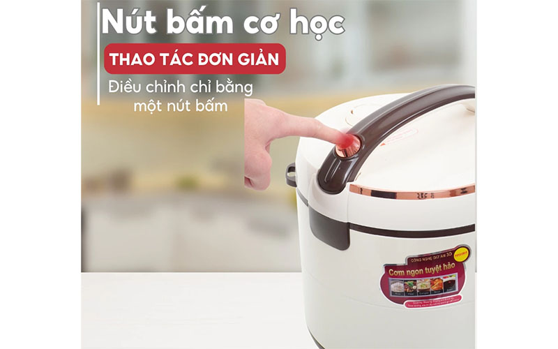 Nồi cơm điện nắp gài Hasuka HSK-833 - Hàng chính hãng