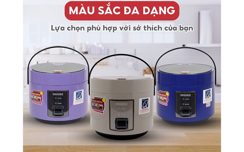 Nồi cơm điện nắp gài Hasuka HSK-866 - Hàng chính hãng