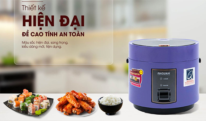 Nồi cơm điện nắp gài Hasuka HSK-866 - Hàng chính hãng