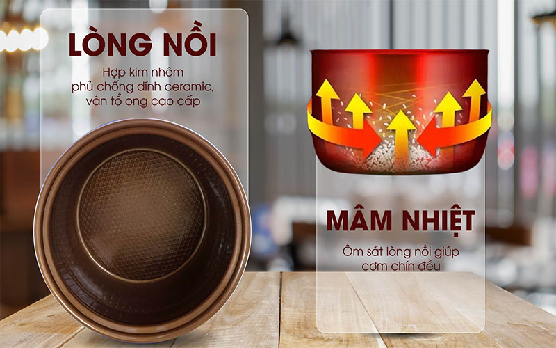 Nồi cơm điện nắp gài Hasuka HSK-866 - Hàng chính hãng