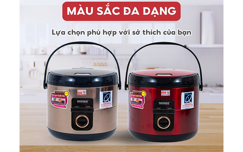 Nồi cơm điện nắp gài Hasuka HSK-869 - Hàng chính hãng