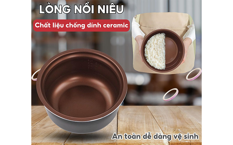 Nồi cơm điện nắp gài Hasuka HSK-886 - Hàng chính hãng