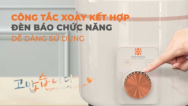 Điều khiển của Nồi cơm điện nắp gài Hawonkoo RCH-154-GE/CE