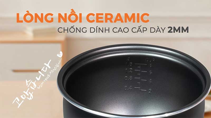 Lòng nồi của Nồi cơm điện nắp gài Hawonkoo RCH-154-GE/CE