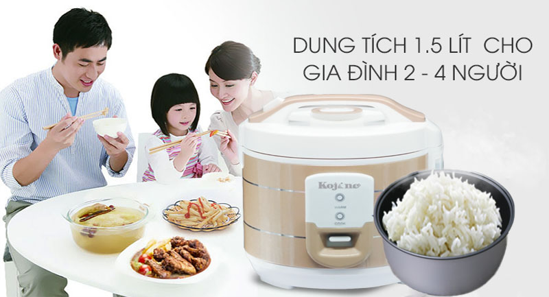 Nồi cơm điện nắp gài Kojine KJ-8122 - Hàng chính hãng