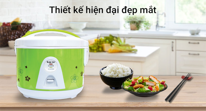 Thiết kế sang trọng của Nồi cơm điện nắp gài Kojine KJ-8186