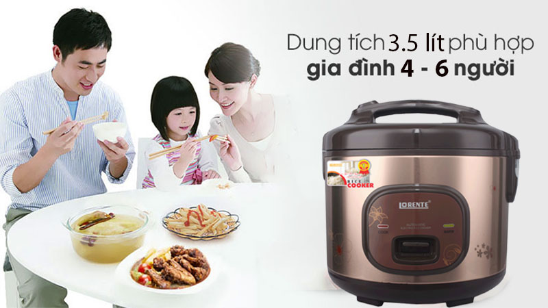 Nồi cơm điện nắp gài Lorente LT-8030 - Hàng chính hãng