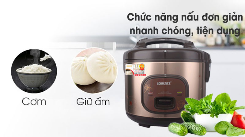 Nồi cơm điện nắp gài Lorente LT-8030 - Hàng chính hãng