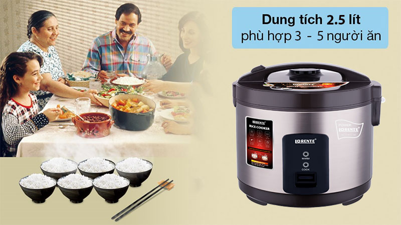 Nồi cơm điện nắp gài Lorente LT-8280 - Hàng chính hãng