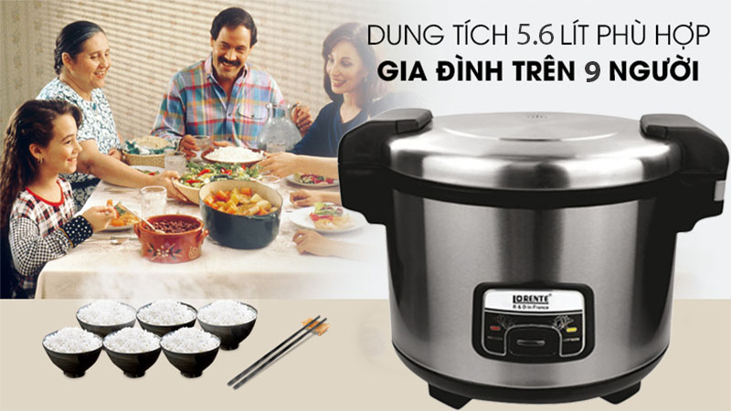 Nồi cơm điện nắp gài Lorente LT-8336 - Hàng chính hãng