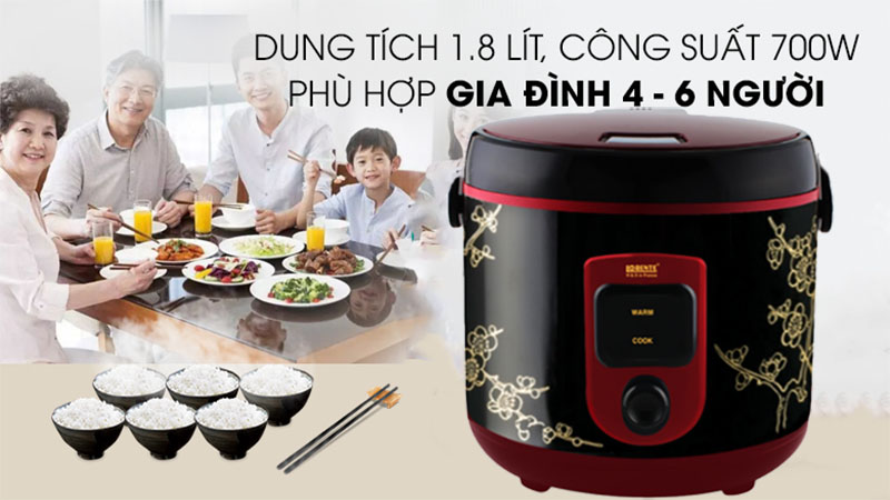 Nồi cơm điện nắp gài Lorente LT-858 - Hàng chính hãng