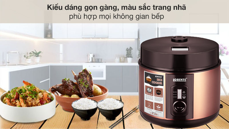 Nồi cơm điện nắp gài Lorente LT-893 - Hàng chính hãng