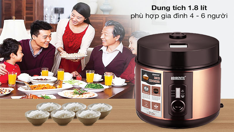 Nồi cơm điện nắp gài Lorente LT-893 - Hàng chính hãng