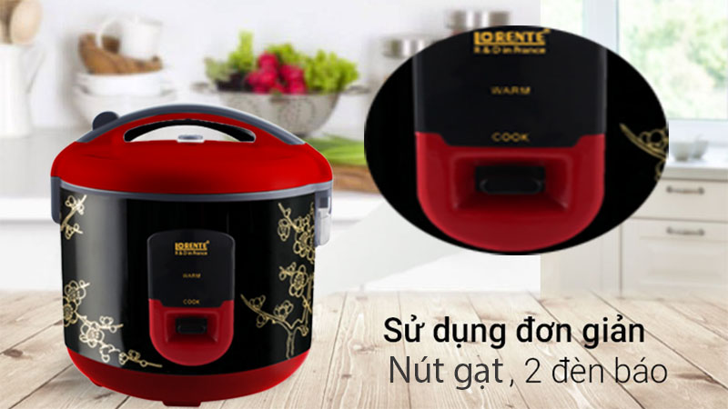 Nồi cơm điện nắp gài Lorente LT-895 - Hàng chính hãng