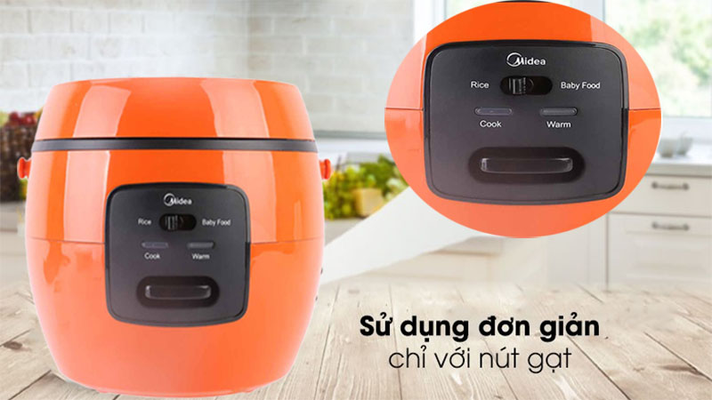 Nồi cơm điện Midea MR-CM07NB/NA - Hàng chính hãng