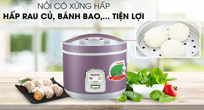 Nồi cơm điện Nagakawa NAG0104 - Hàng chính hãng
