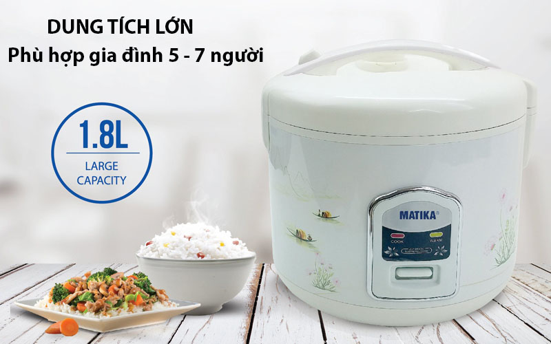 Nồi cơm điện nắp gài Povena PVN-1820 - Hàng chính hãng