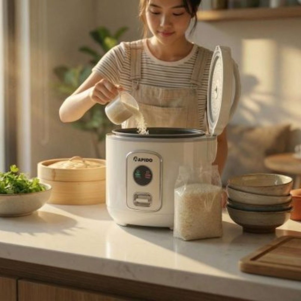 Nồi cơm điện Rapido 1.8 lít RC 1.8M2 - Hàng chính hãng