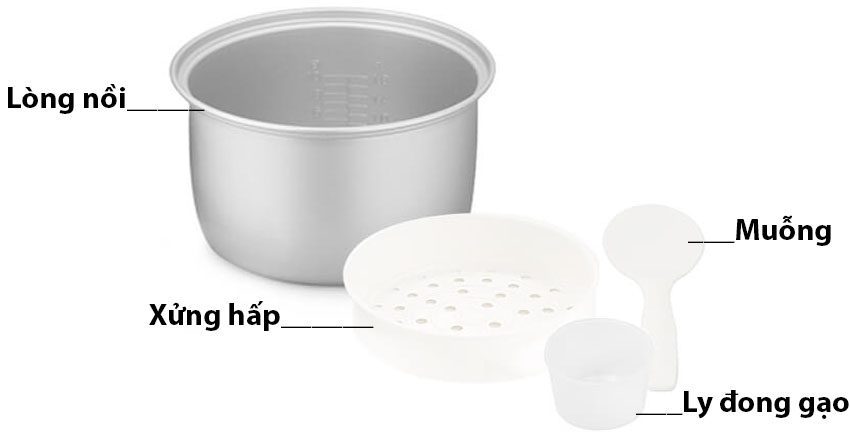 Lòng nồi của Nồi cơm điện nắp gài Sharp KS-181TJV-PB