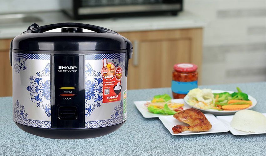 Ứng dụng của Nồi cơm điện nắp gài Sharp KS-19TJV-BC