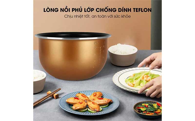 Nồi cơm điện nắp gài Sowun SW-6918S - Hàng chính hãng