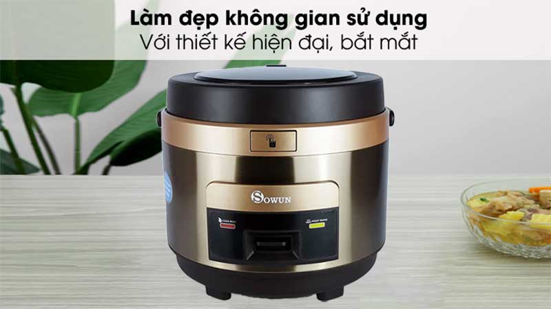 Nồi cơm điện nắp gài Sowun SW-6918S - Hàng chính hãng
