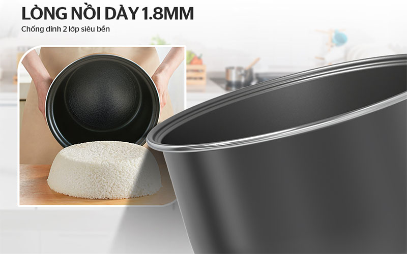 Long nồi của Nồi cơm điện nắp gài Sunhouse SHD8623