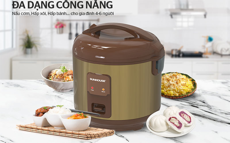 Nồi cơm điện nắp gài Sunhouse SHD8623