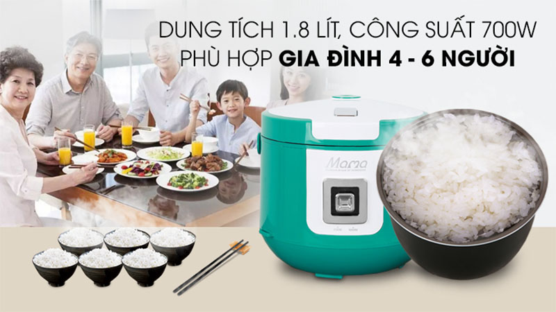 Nồi cơm điện nắp gài Sunhouse SHD8658G/P - Hàng chính hãng