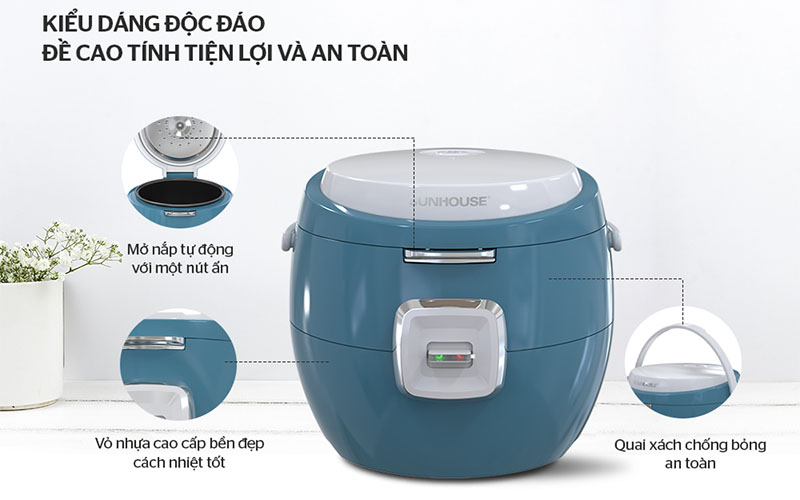 Thiết kế của Nồi cơm điện Sunhouse SHD8662