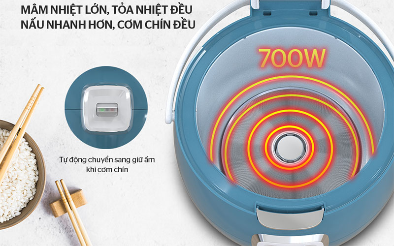 Công suất của Nồi cơm điện Sunhouse SHD8662