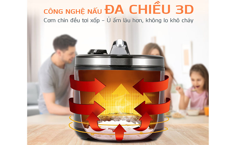 Nồi cơm điện nắp gài Unie UE–625 - Hàng chính hãng